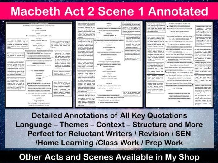 Study guide questions macbeth act 2