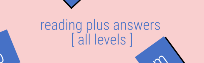 Reading plus level l answers