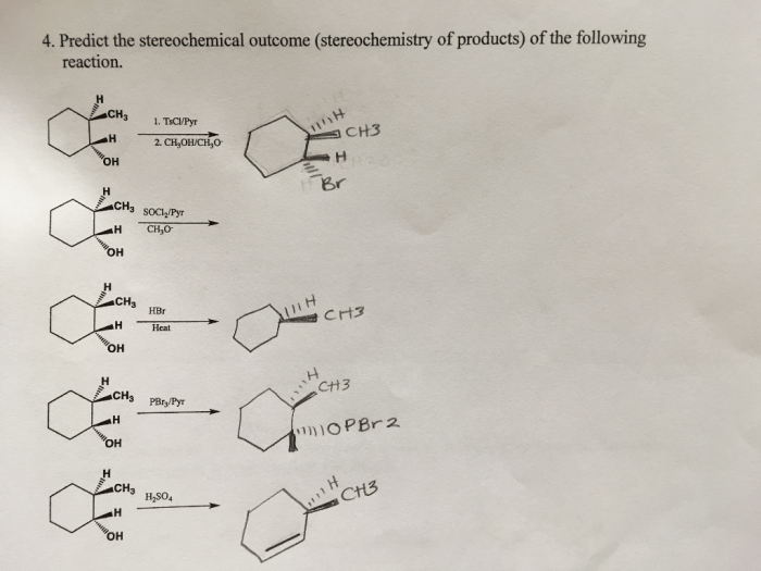 Predict stereochemical outcome solved reaction major e2 draw following transcribed problem text been show has